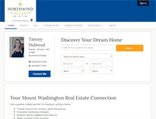 Tablet Screenshot of mountwashingtonhomesearch.com